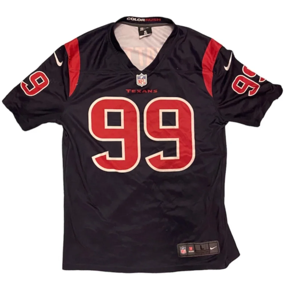 (SOLD) Nike Dri-Fit Houston Texans Color Rush #99 JJ Watt Jersey - Picture 1 of 10